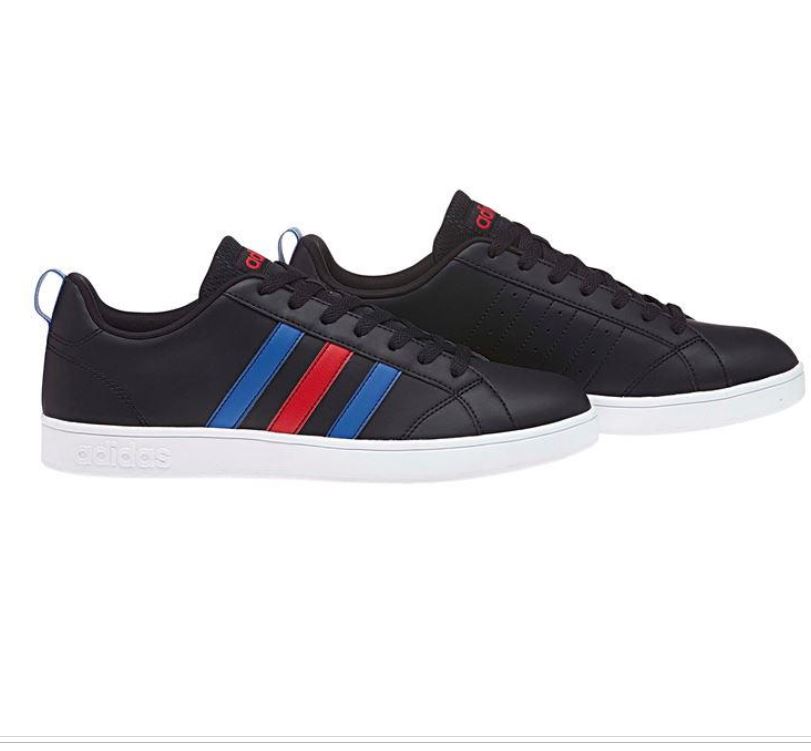 Advantage Leather Trainers black blue red 